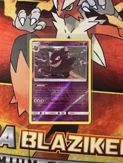 Gengar Reverse Holo 70/214 - Sun & Moon Unbroken Bonds - Rare Pokemon Card LP - Image 1