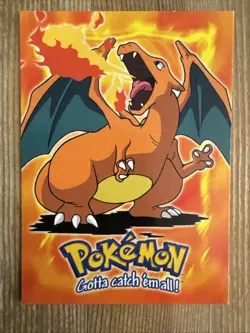 Charizard #06 E6 of 12 Topps 1999 First Movie Pokemon Trading Card MP - Image 1
