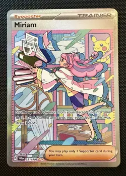 Miriam Full Art Trainer Pokemon TCG Card 251/198 Special Illustration Rare, NM - Image 1