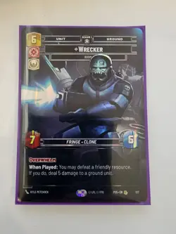 Star Wars Unlimited Sector Qualifier Silver Pack Promo Card Wrecker #137 - Image 1