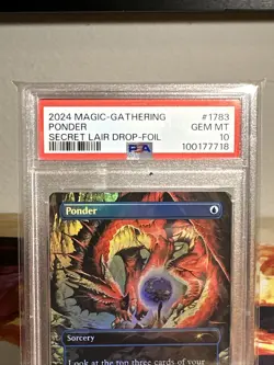 Ponder (1783) (Rainbow Foil) Secret Lair Drop Series Foil - MTG - PSA 10 - Image 2