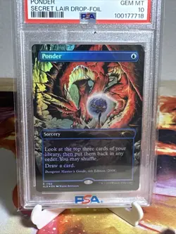 Ponder (1783) (Rainbow Foil) Secret Lair Drop Series Foil - MTG - PSA 10 - Image 3