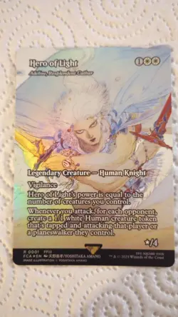 MTG HERO OF LIGHT ADELINE RESPLENDENT CATHAR (FOIL) R1 SHOWCASE THROUGH THE AGES - Image 1