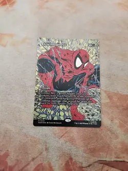 Arachnogenesis Borderless Foil Marvel Spider-Man MTG NM - Image 1