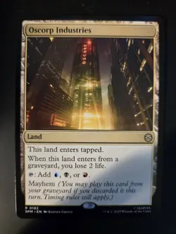 Oscorp Industries NM Marvel's Spider-Man MTG FREE SHIPPING - Image 1