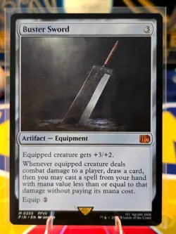MTG FIN 255 Buster Sword Non-Foil - Image 1