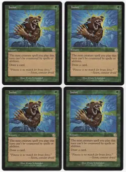Insist x4 4x 2002 Torment PLAYSET Green Rare Sorcery MTG NM AZ1 - Image 1