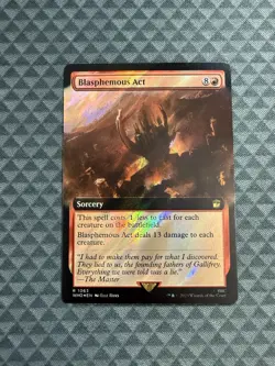 MTG Blasphemous Act #1063 Surge Foil Ext. Art R UB: Doctor Who (WHO) - Image 1