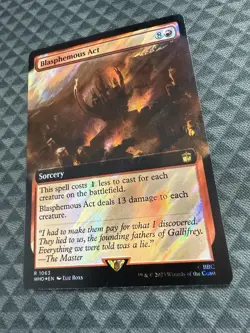 MTG Blasphemous Act #1063 Surge Foil Ext. Art R UB: Doctor Who (WHO) - Image 3