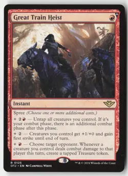 MTG - Great Train Heist R Outlaws of Thunder Junction 125 LP-NM - Image 1