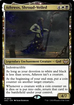 NM - Athreos, Shroud-Veiled M Commander: Duskmourn: House of Horror 212 - Image 1