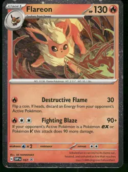Flareon - (Cosmos Holo) 167 Promo Holo NM Pokemon SV: Scarlet & Violet Promo Car - Image 1