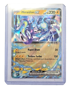 Pokemon TCG Miraidon ex Sv03: Obsidian Flames 079/197 Holo Double Rare - Image 1