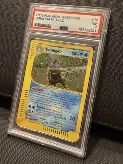 Pokemon Feraligatr Expedition PSA 7 #12 Holo Rare NM - Image 2