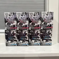 Pokemon TCG (LOT OF 8) 4 Black Bolt And 4 White Flare Booster Bundle Sealed New - Image 1