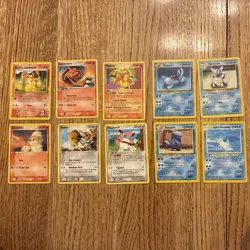Pokemon Vintage Lot Of 10 Base Set To Firered And Leafgreen - Image 1