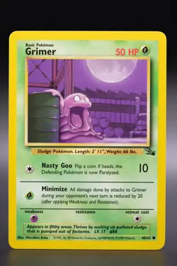 Pokemon - Grimer - 48/62 - Fossil COMMON Near Mint WOTC - Image 1