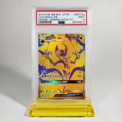 PSA 9 S&M HIDDEN FATES PREMIUM COLLECTION BLACK STAR PROMO LUNALA GX FA #SM103a - Image 1