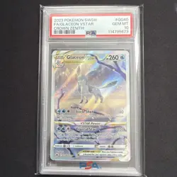 PSA 10 Glaceon Vstar GG40/GG70 Pokemon Crown Zenith Galarian Gallery Gem Mint - Image 2