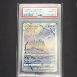 PSA 10 Glaceon Vstar GG40/GG70 Pokemon Crown Zenith Galarian Gallery Gem Mint - Image 3