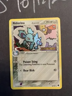 Nidorina 34/101 Reverse Holo Stamped EX Dragon Frontiers Delta Species Pokemon - Image 2