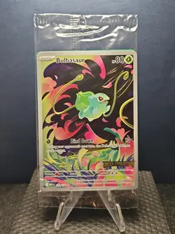 SEALED Pokemon TCG Bulbasaur 133/132 Mega Evolutions Illustration Rare Stamped! - Image 1