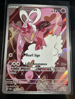 Pokemon TCG Enamorus Full Art Holo Illustration Rare 180/167 Twilight Masquerade - Image 1