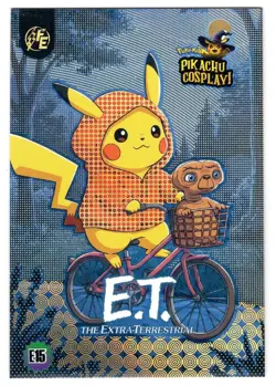 POKEMON PIKACHU COSPLAY! * E. T. * E15 * BOX HIT -Gold Pattern Holo - Image 1