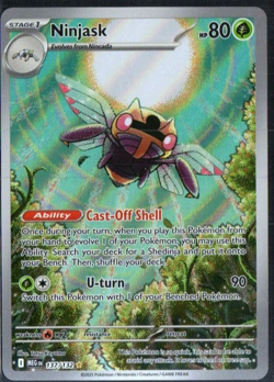 Ninjask 137/132 Illustration Rare Pokemon ME01: Mega Evolution NM - Image 1