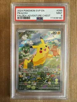 Pikachu - SVP 088 - Full Art Promo Black Star Rare Holo - Pokemon PSA 9 - Image 1