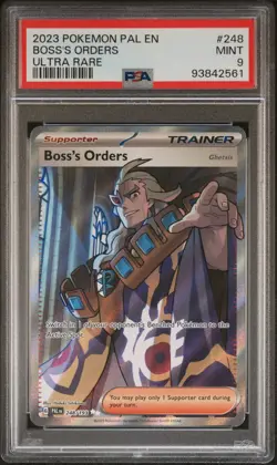 2023 POKEMON PAL EN-PALDEA EVOLVED ULTRA RARE #248 BOSS'S ORDERS PSA 9 - Image 1
