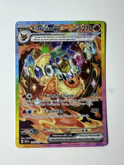 Pokemon TCG Prismatic Evolutions Flareon EX 146/131 Special Illustration Rare - Image 1