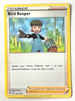 Bird Keeper 159/189 Uncommon - Darkness Ablaze Pokemon - Pack Fresh Near Mint NM - Image 1