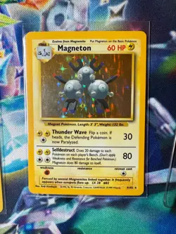 VINTAGE Pokemon TCG Raichu & Magneton Base Set HOLO - Image 2