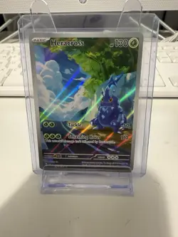 Pokemon TCG Paldea Evolved Heracross Illustration Rare Card 194/193 NM Condition - Image 1
