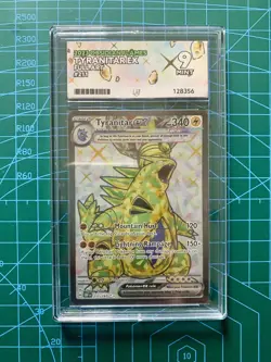 Pokemon TCG - Tyranitar ex 211/197 Full Art Card SV03 Obsidian Flames Ace 9 - Image 1
