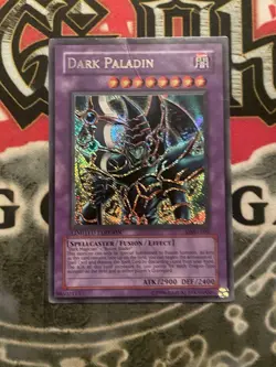 Dark Paladin DMG-001 Limited Edition Yu-Gi-Oh Secret Rare Promo Card DAMAGED - Image 1