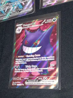 3 Total Cards- Pokemon TCG Gengar EX Temporal Forces 193/162 + 2× Mew EX 216/091 - Image 3