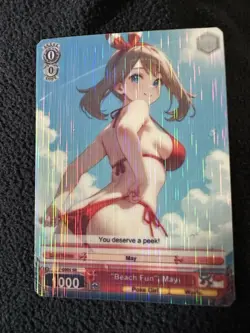 May Full Art Anime One Piece Waifu Trading Card Holofoil Season 3 Glow In Dark - Image 1