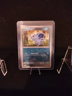 Pokemon Nidoran M TCG Scarlet Violet-151 Reverse Holo Common Card 032/165 - Image 1