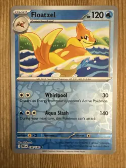 Floatzel 058/182 Uncommon SV10 Reverse Holo Destined Rivals Pokemon Card NM - Image 1