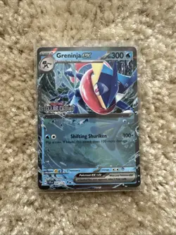 Pokemon TCG Stellar Crown Greninja EX Card 041/142 - STAMPED PROMO - Image 1