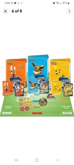 Pokemon Trading Card Game Battle Academy (Cinderace V, Pikachu V & Eevee V) NEW - Image 5