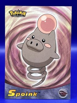 Pokemon Topps Advanced Card Spoink #79 Non-Holo Light Play LP - Image 1