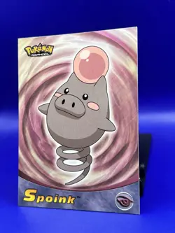 Pokemon Topps Advanced Card Spoink #79 Non-Holo Light Play LP - Image 2