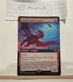 Thundermane Dragon (Extended Art) Commander: Tarkir: Dragonstorm Regular - Image 1