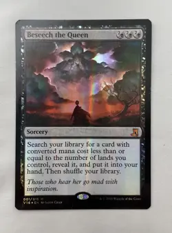 MTG Beseech the Queen From the Vault: Lore Foil NM - Image 1