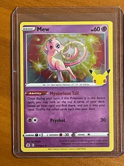 Celebrations Mew 011/025 Holo Rare Pokemon TCG - Image 1