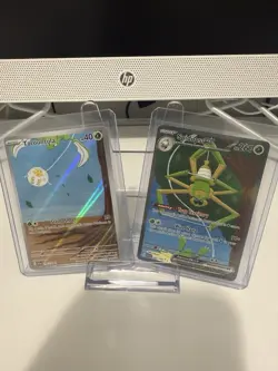 Pokemon Scarlet And Violet Base Set. Set Of 2. Spidops Ex Tarountula. NM - Image 1