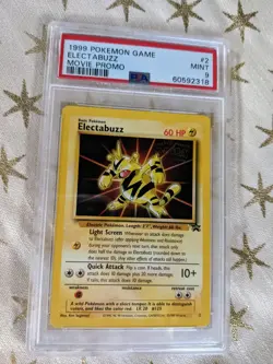1999 Pokemon Game Electabuzz Movie Promo #2 PSA MINT 9 - Image 1